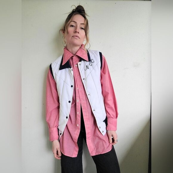 The Big Red Oversized Dagger Collar Button Down XL - Picture 2 of 14